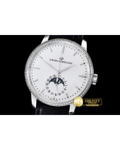 GP004A -1966 Date-Moonphase SS/LE White M-9015
